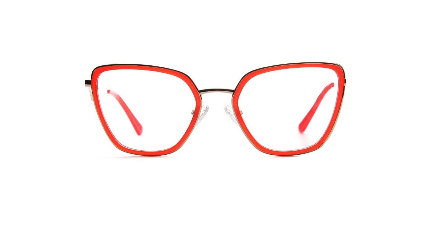 Armazón acetato rojo